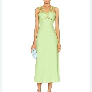 NWT Jonathan Simkhai Sevilla Sleeveless Midi Dress Size 12